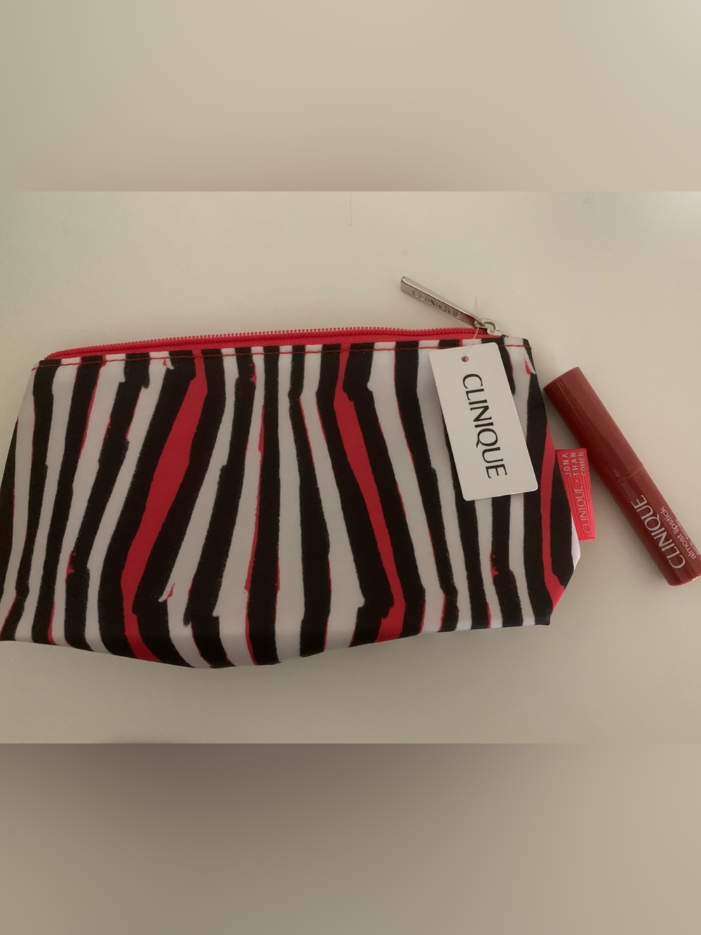 Clinique bundle - lipstick and cosmetics bag